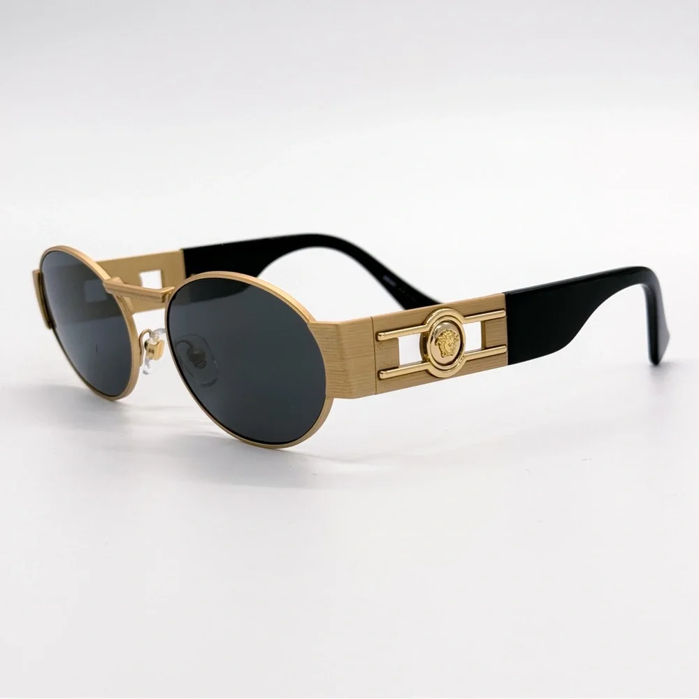 NEW VERSACE VE2264 1002/87 UNISEX SUNGLASSES MOD 2264 1002/87 OVAL VE2264 100287